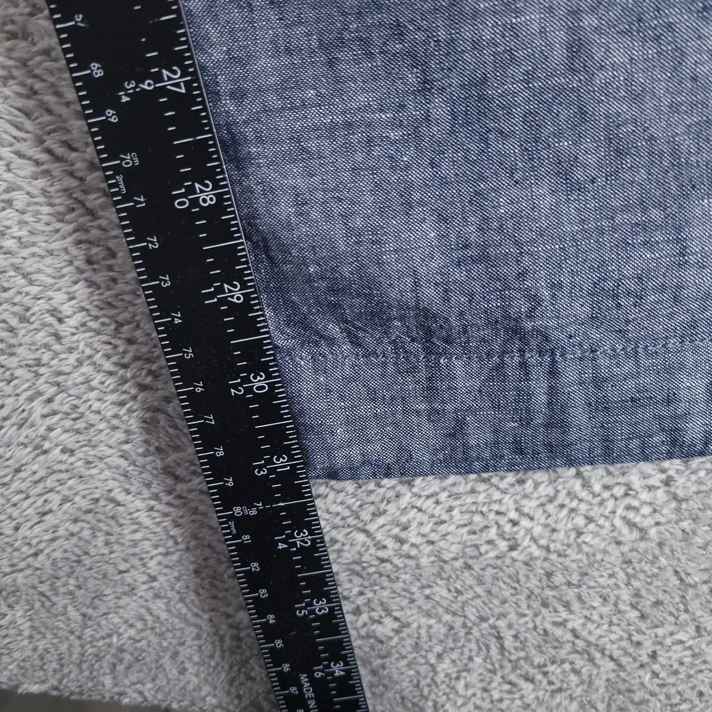 J.CREW Pants Mens 33x32 Blue The Sutton Slim Linen Cotton Chambray Chino F0573